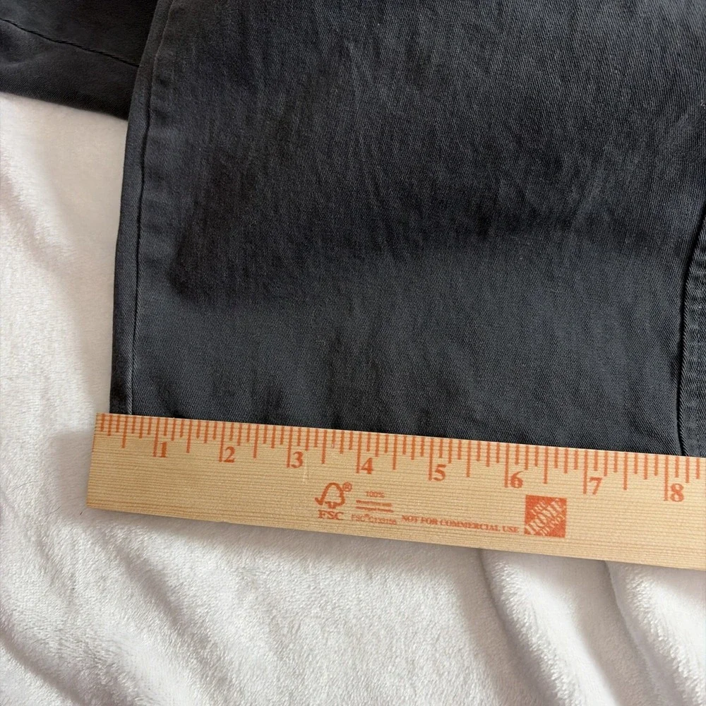DockERS Men's Dark Gray Straight Fit Flat Front Khakis Chinos 46‎